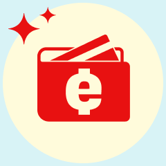 eWallet logo icon 