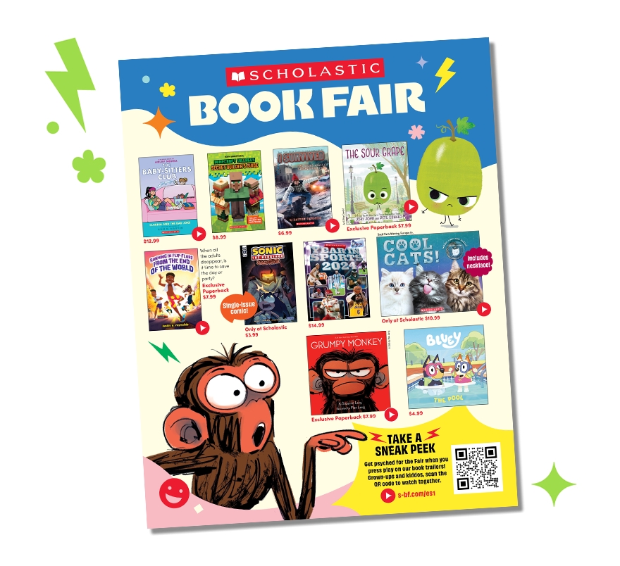 Pig the Pug showcases a Scholastic Book Fair Booklist - school book fair books