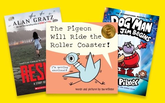 An assortment of elementary school book titles 