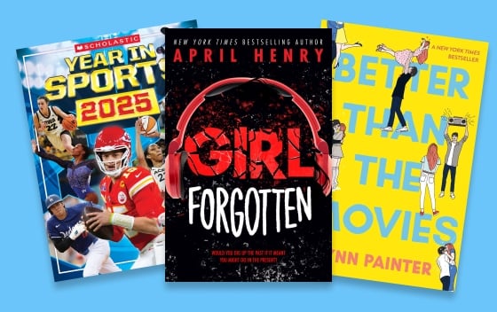 An assortment of middle school book titles 