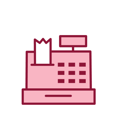 Cash register icon